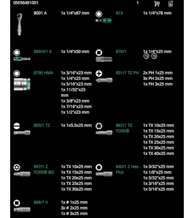 Wera Tool-Check Plus Imperial, 39 Peças