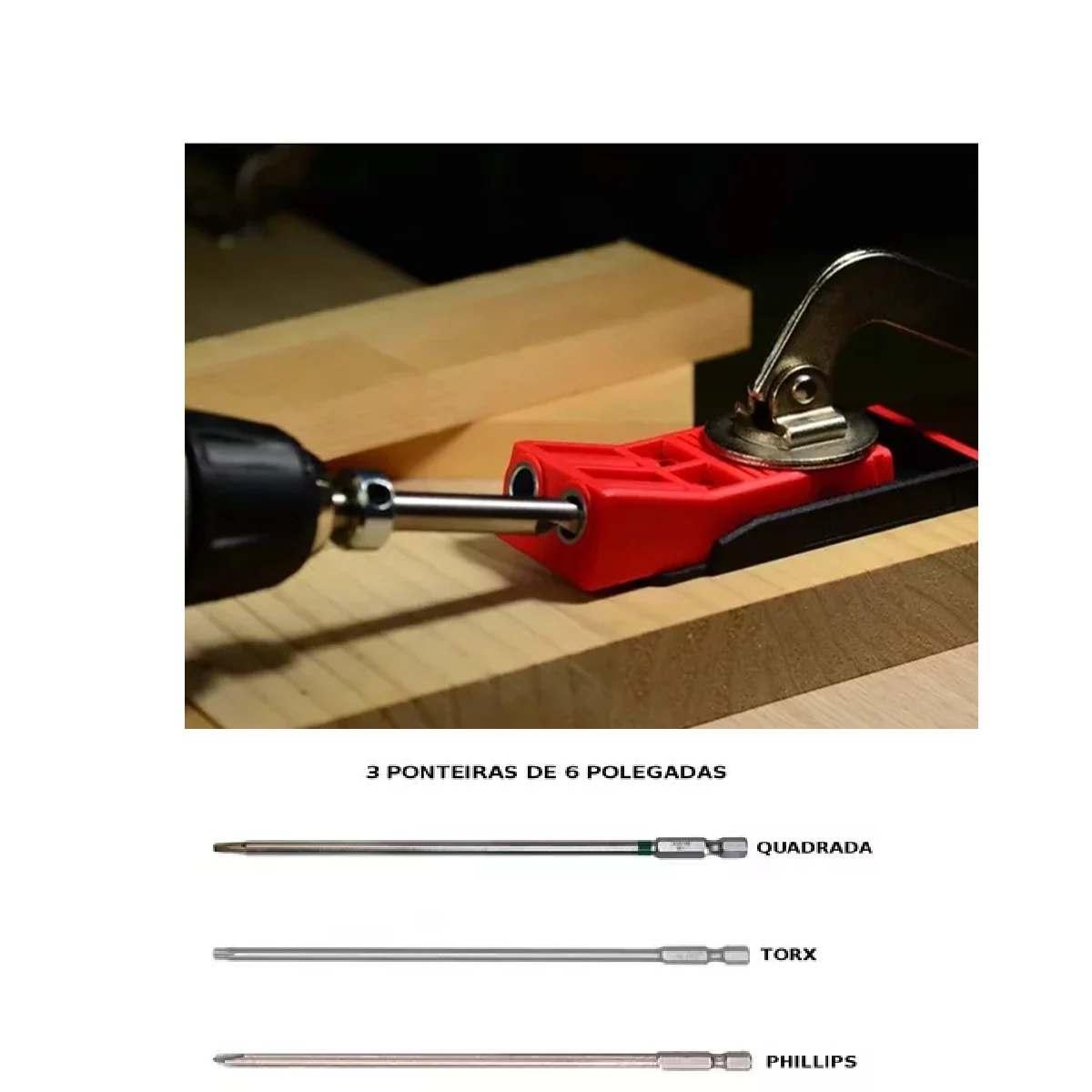 WOODFOX - COMBO POCKET JIG DUPLO - GABARITO PARA FURAÇÃO COM