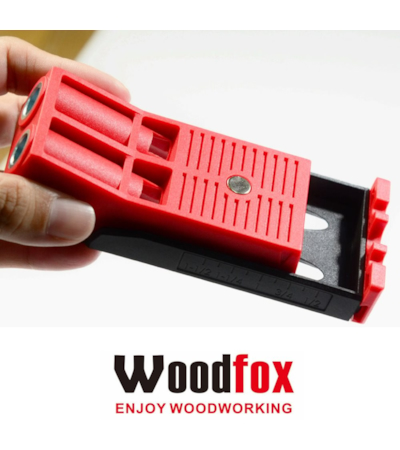 WOODFOX - POCKET JIG DUPLO - GABARITO PARA FURAÇÃO COM PONTEIRA PHILLIPS PH2