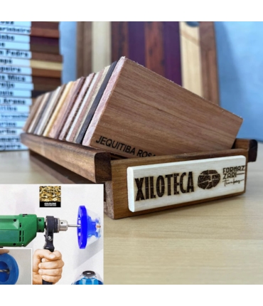 XILOTECA - CONJUNTO COM 27 ESPÉCIES DE MADEIRAS + BRINDE XILOTECA - CONJUNTO COM 27 ESPÉCIES DE MADEIRAS + BRINDE