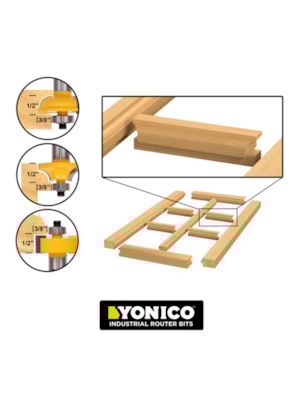 YONICO - CONJUNTO DE FRESAS PARA JANELAS E PORTAS YONICO - CONJUNTO DE FRESAS PARA JANELAS E PORTAS